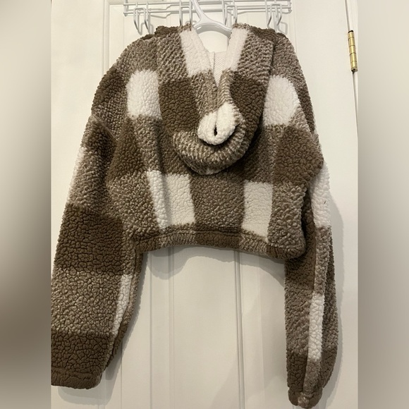 GIRLS SHEIN PLAID SWEATER - Picture 2 of 3